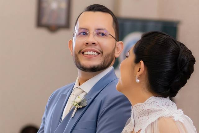 Casal sorrindo