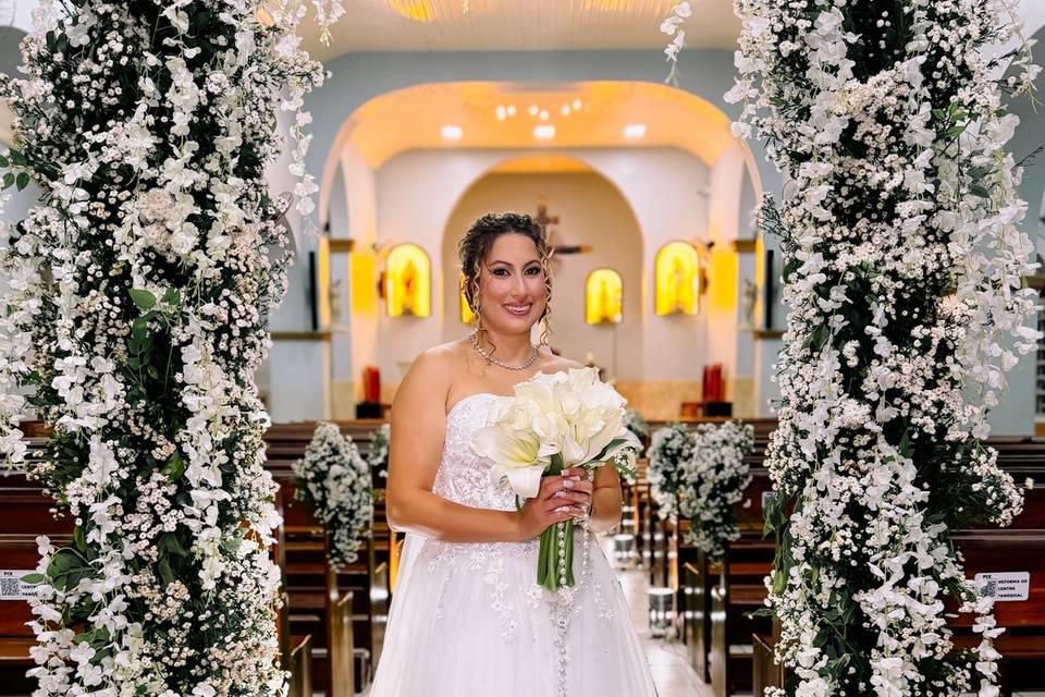 Uma noiva pronta para dizer si