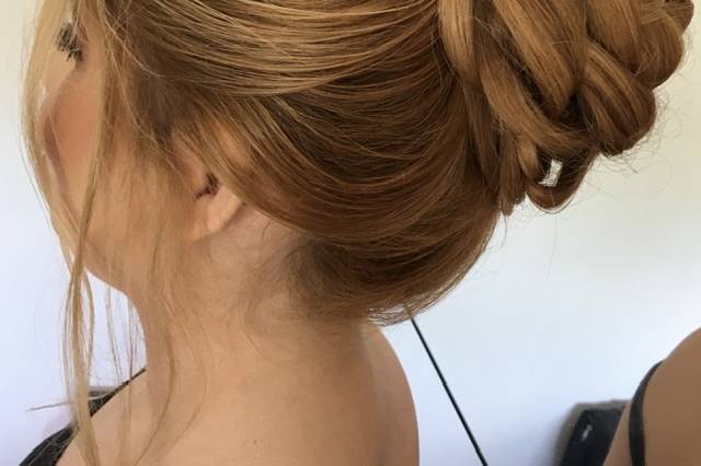 Penteado Coque de mechas