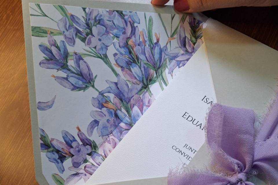 Envelope forrado floral