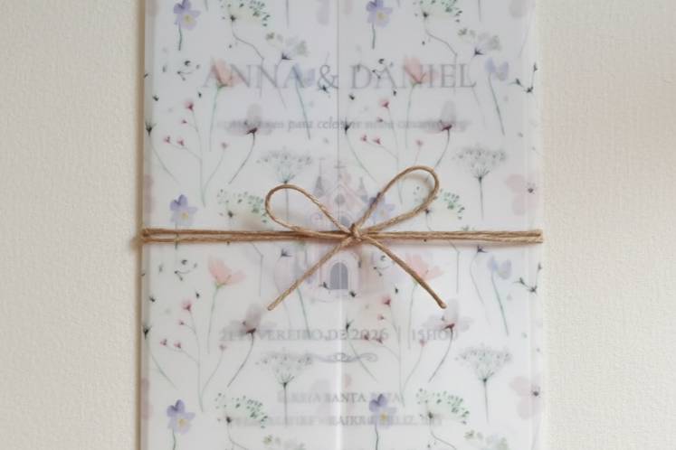 Envelope em papel vegetal