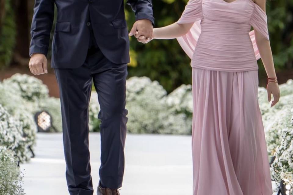 Edu Guedes e sua filha Maria
