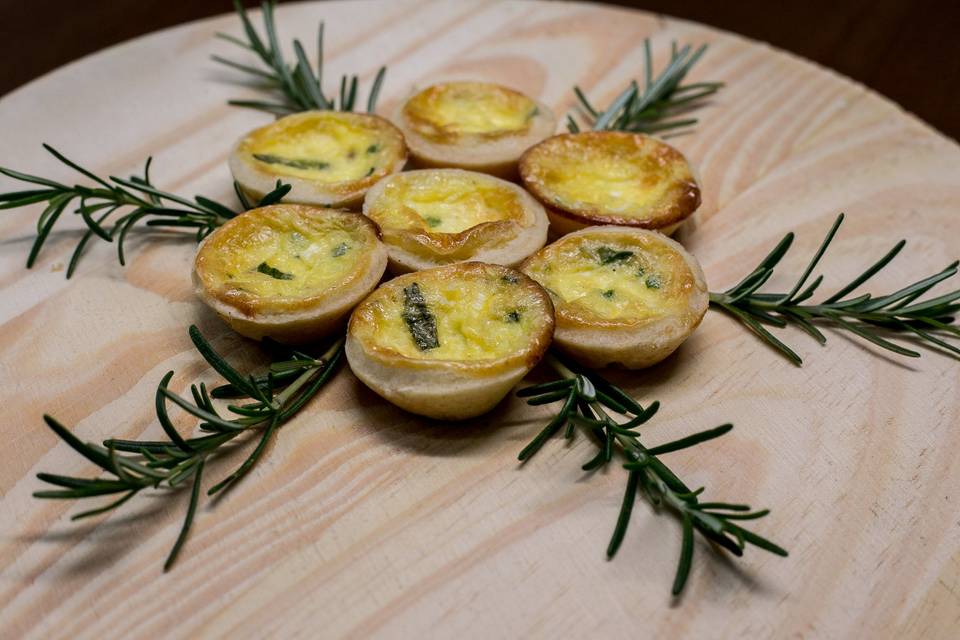 Quiche ricota com espinafre