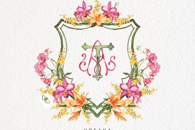 Aquarela de Brasão Casamento