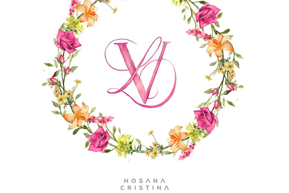 Aquarela de Brasão Casamento