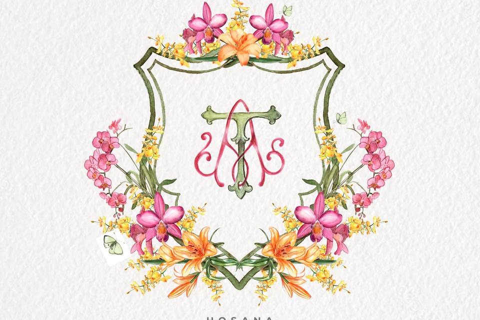 Aquarela de Brasão Casamento