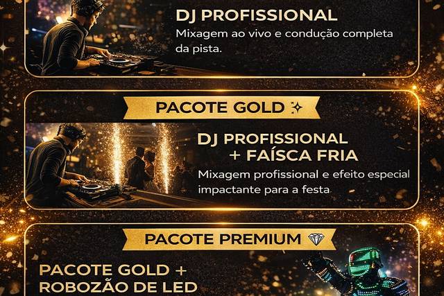 Pacotes disponiveis