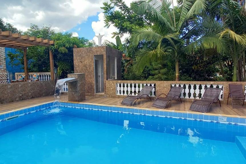 Área das piscinas