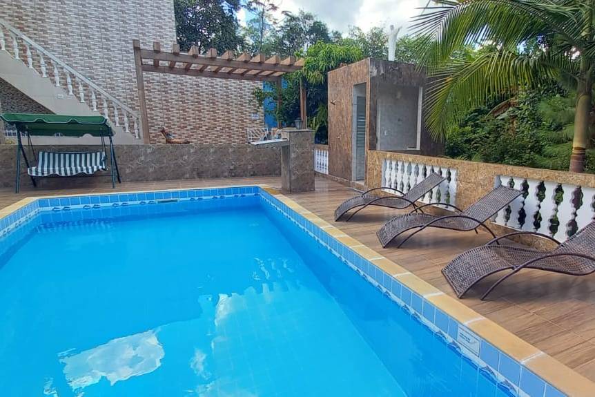 Área das piscinas