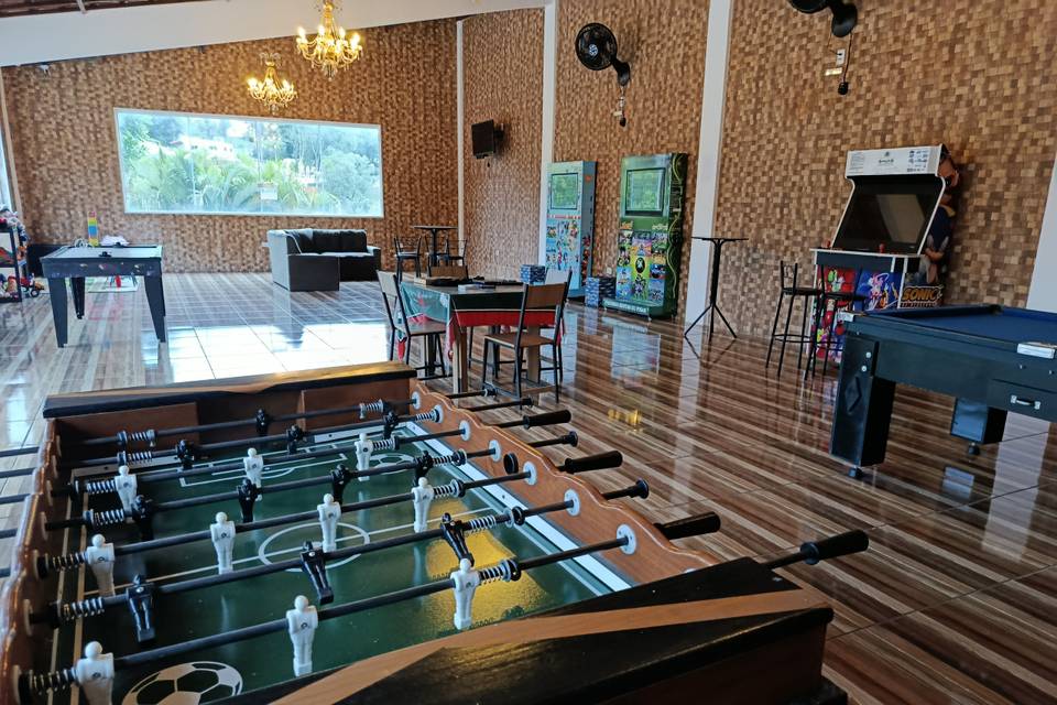 Salão de jogos interno