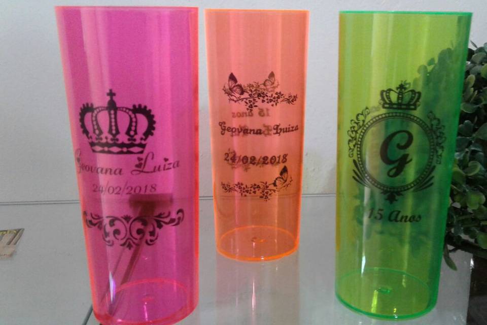 Copos neon