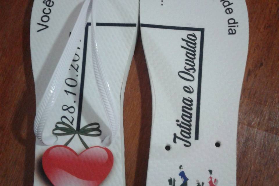 Chinelos para casamento