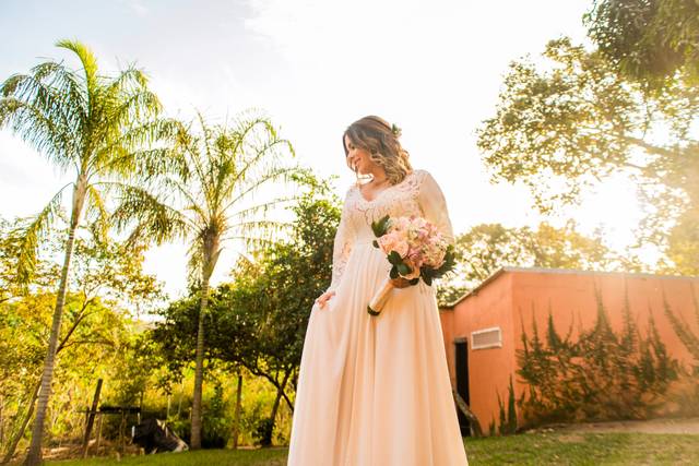 Fotos da noiva antes da cerimô