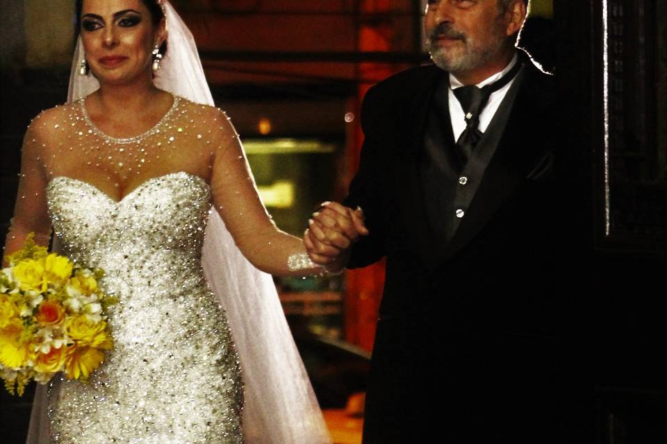 Noiva e pai