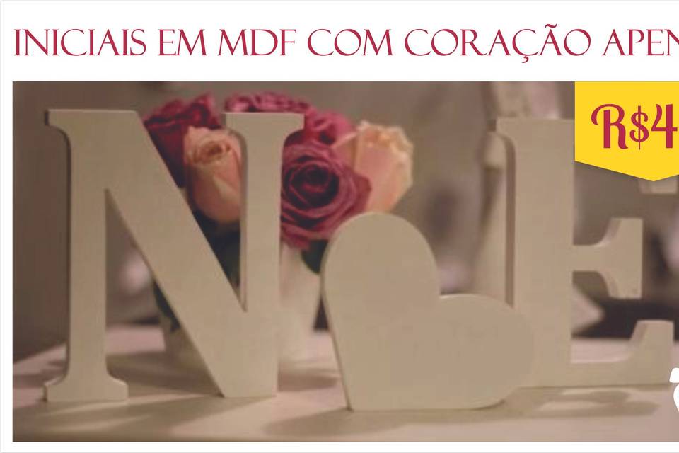 Letras em MDF