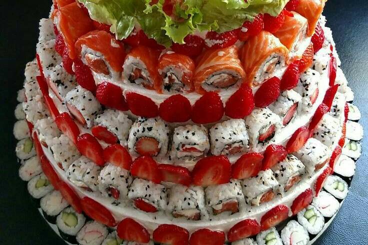 Bolo de Sushi.
