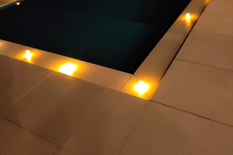 Iluminação piscina