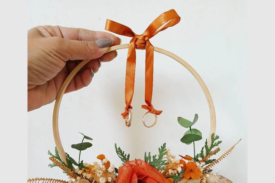 Poeta alianças flores desidrat