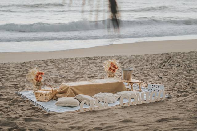 Pedido de Casamento na praia