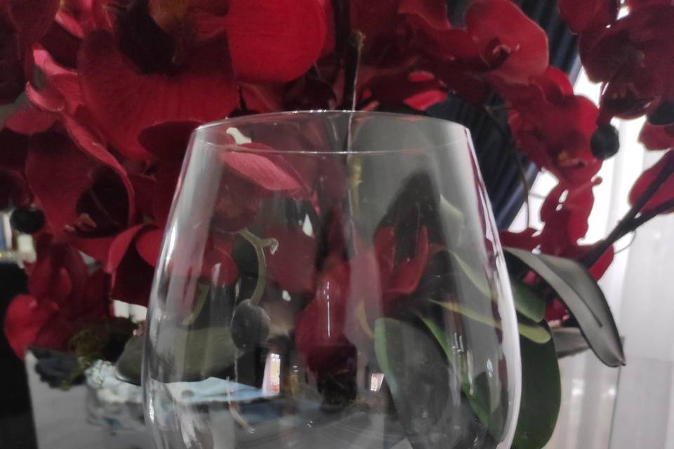 Taça de cristal p vinho tinto