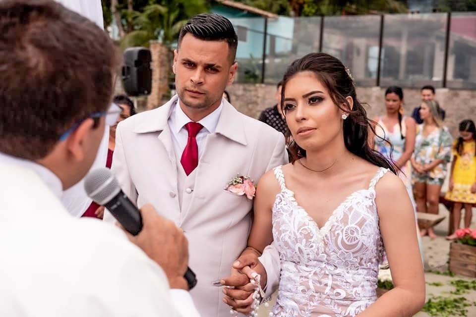 Noiva Juliana -Casamento Praia