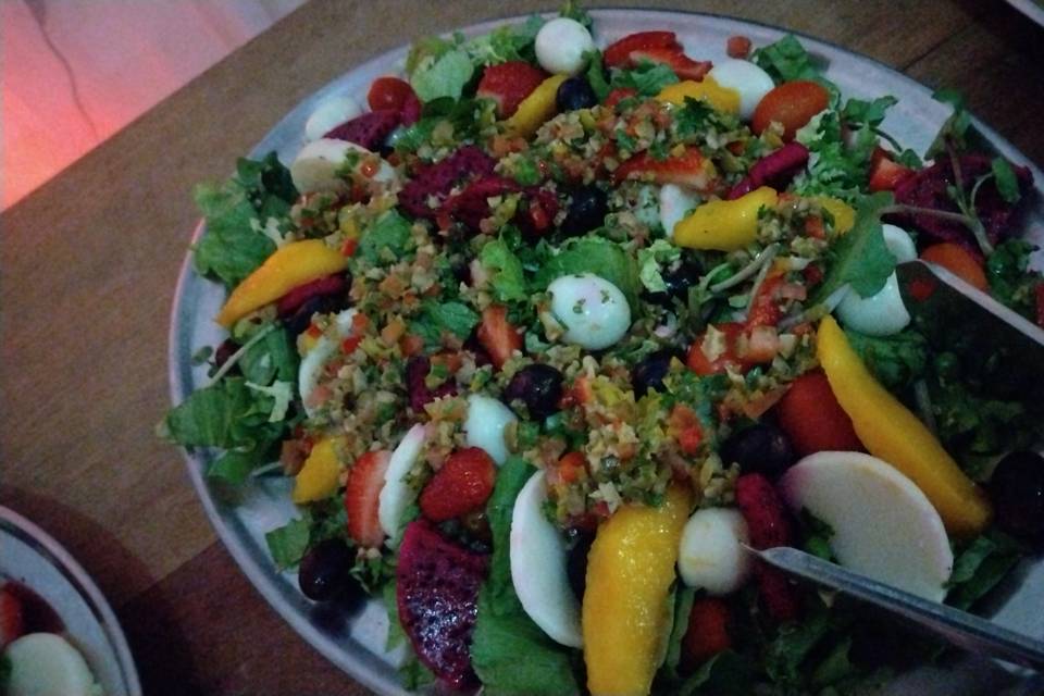 Salada folhas...toque frutas..