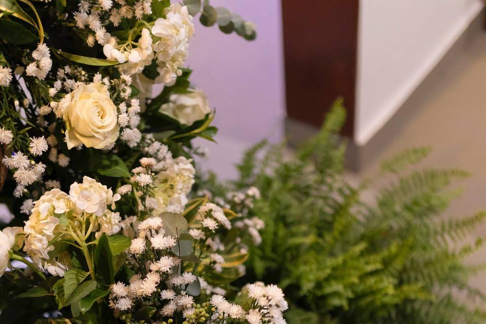 Casamento flores branca natura