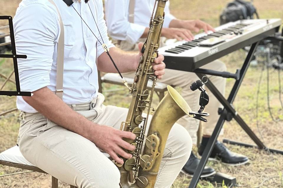 Dueto de sax e teclado