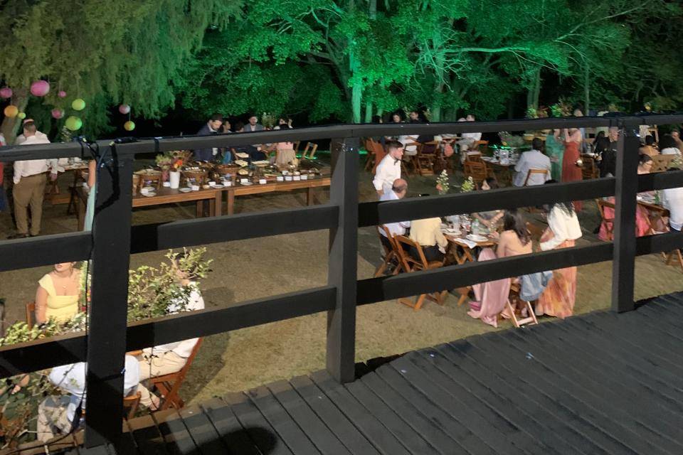 Iluminação jantar e arquitetur