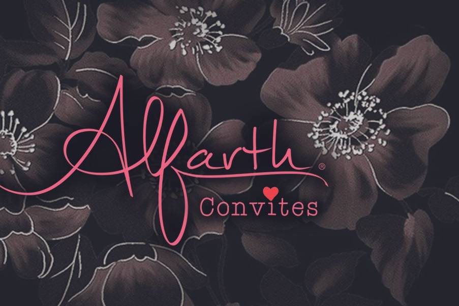 Logo alfarth convites de casamento