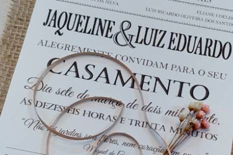 Convites de casamento