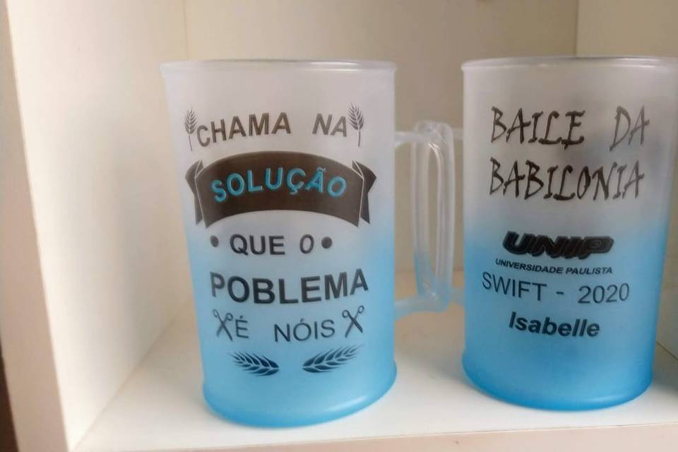 Canecas de Chopp Degradê azul