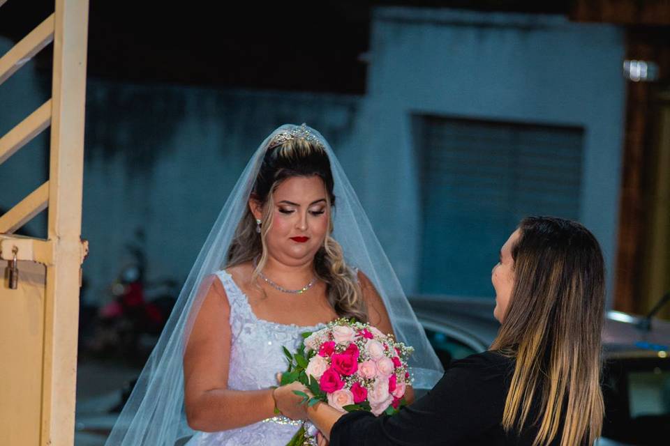 Preparação de entrada da noiva