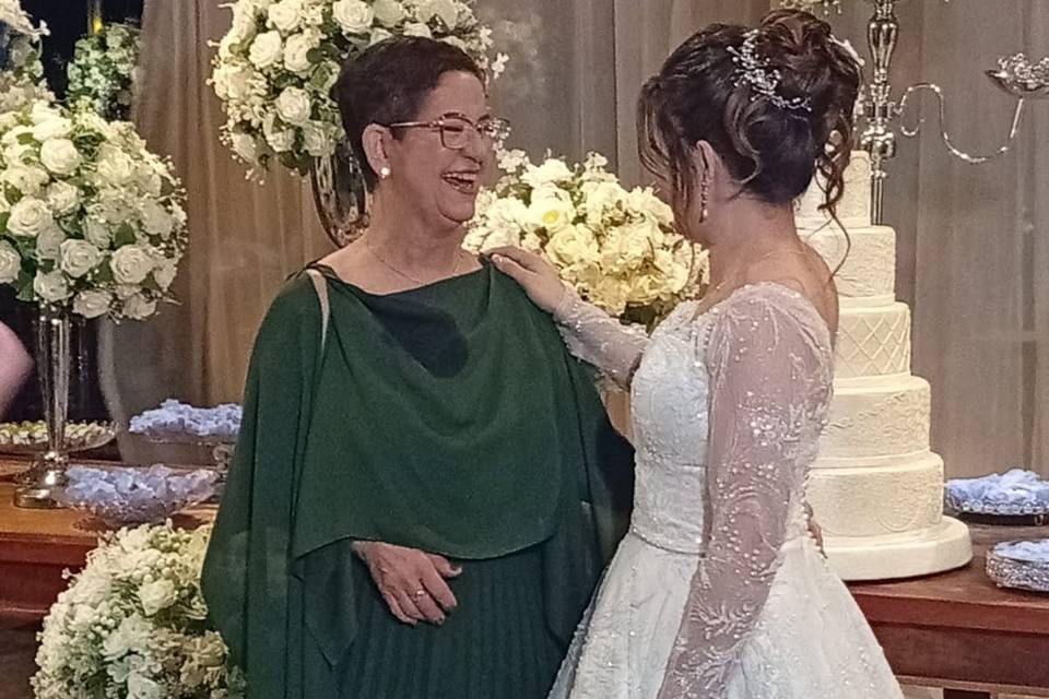 Luciana e sua querida mãe
