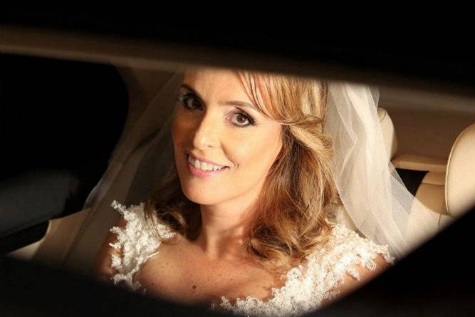 A noiva é feliz