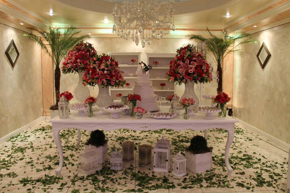 Sala da noiva (mesa do bolo)