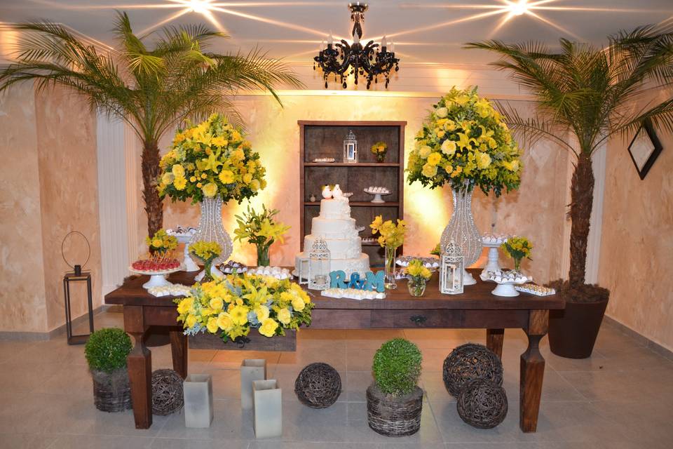 Sala da noiva (mesa do bolo)