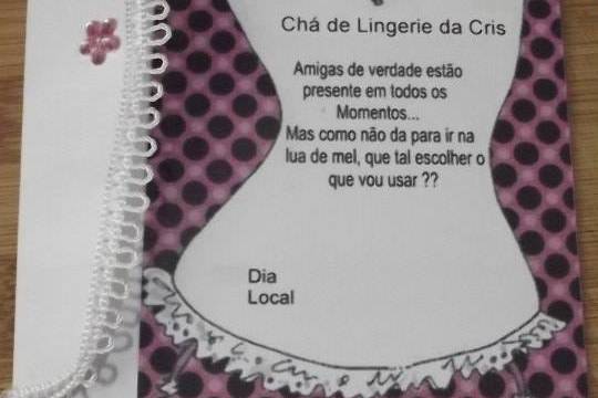 Convite chá de lingerie