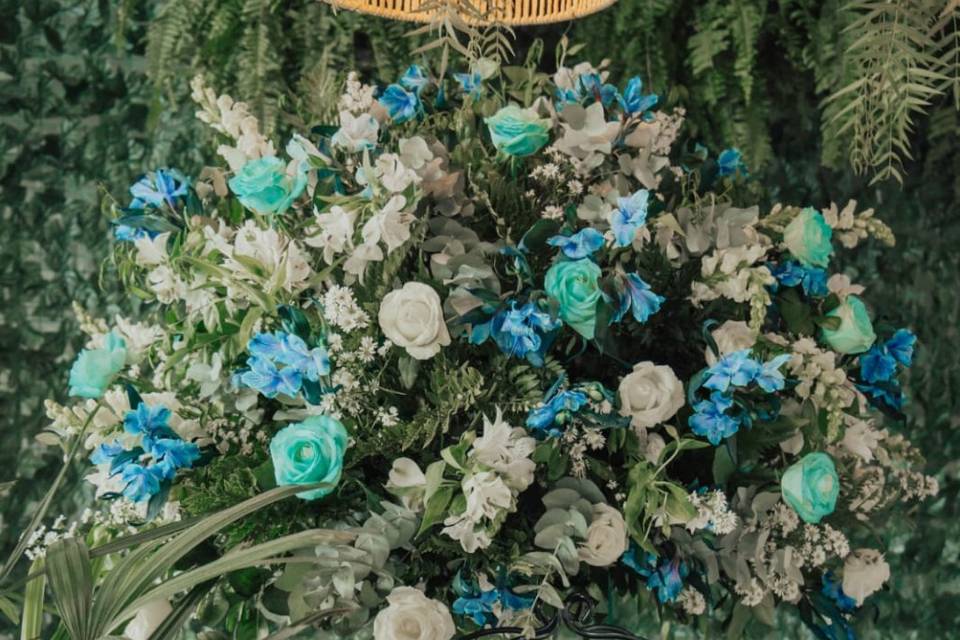 Decoração mesa do bolo