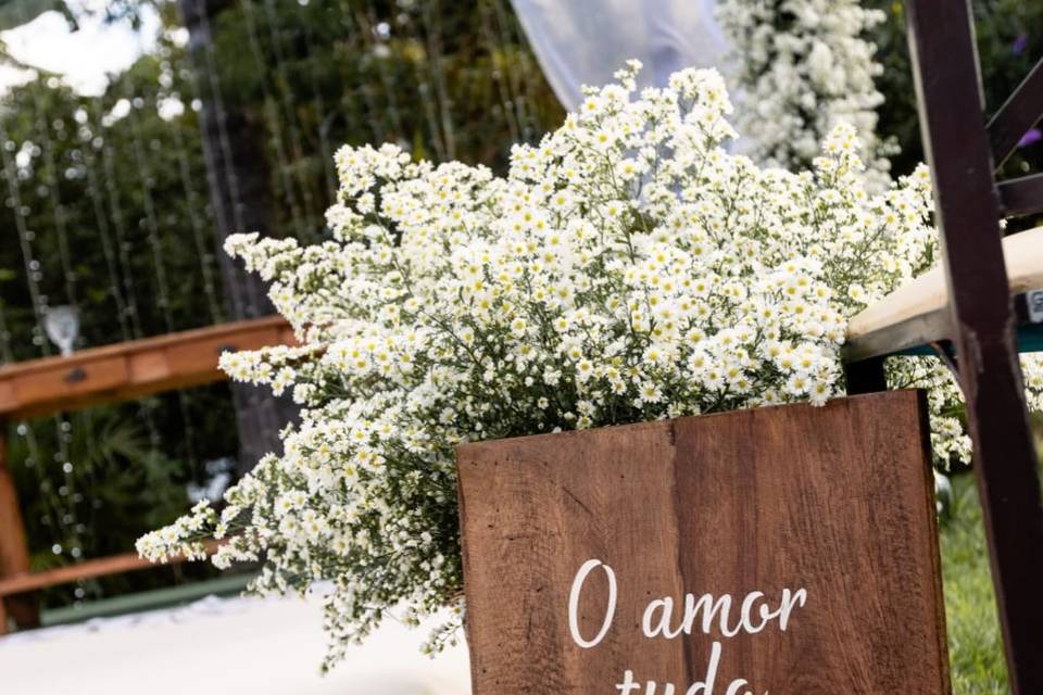 Decoração no jardim