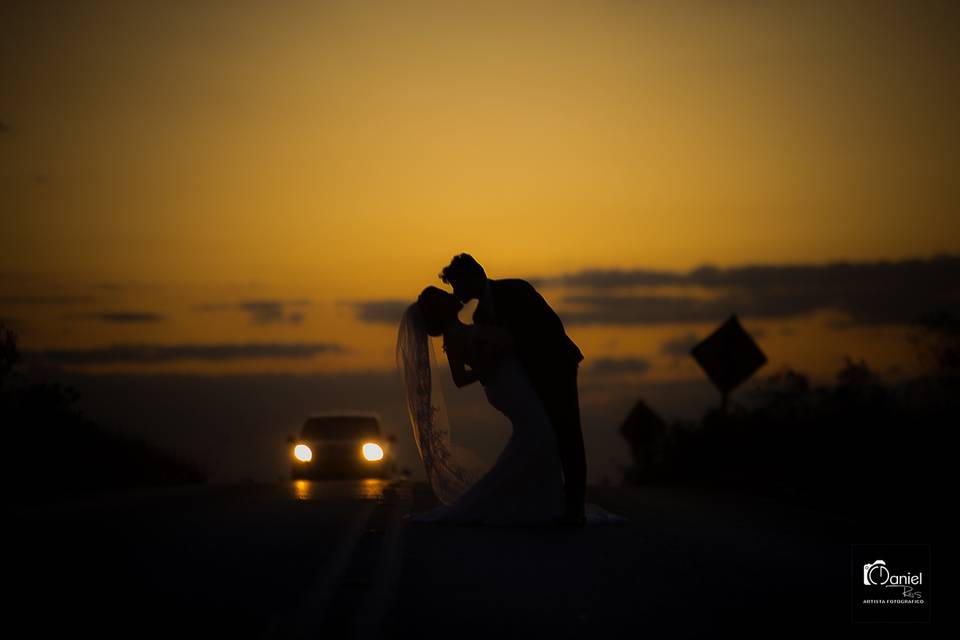 Crepúsculo do fim da tarde