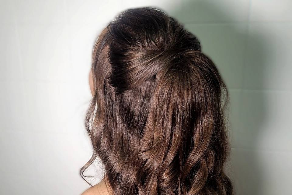 Penteado semi preso