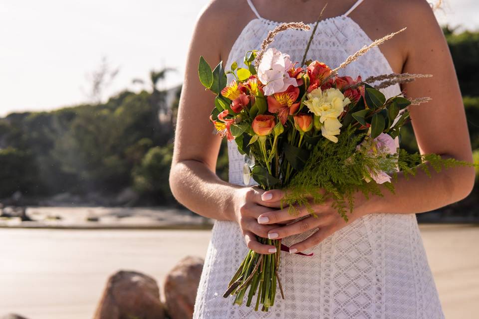 Bouquet de noiva praia
