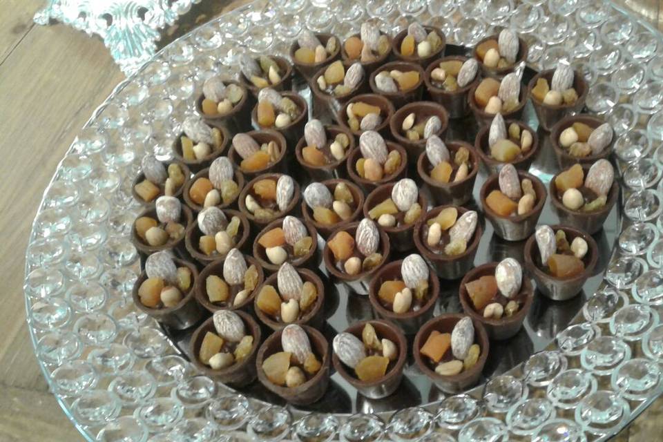 Copinhos de Chocolate com nuts