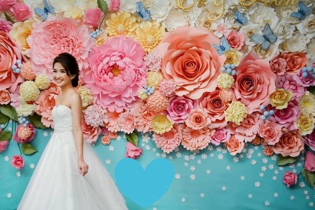 Painel de Flores Gigantes