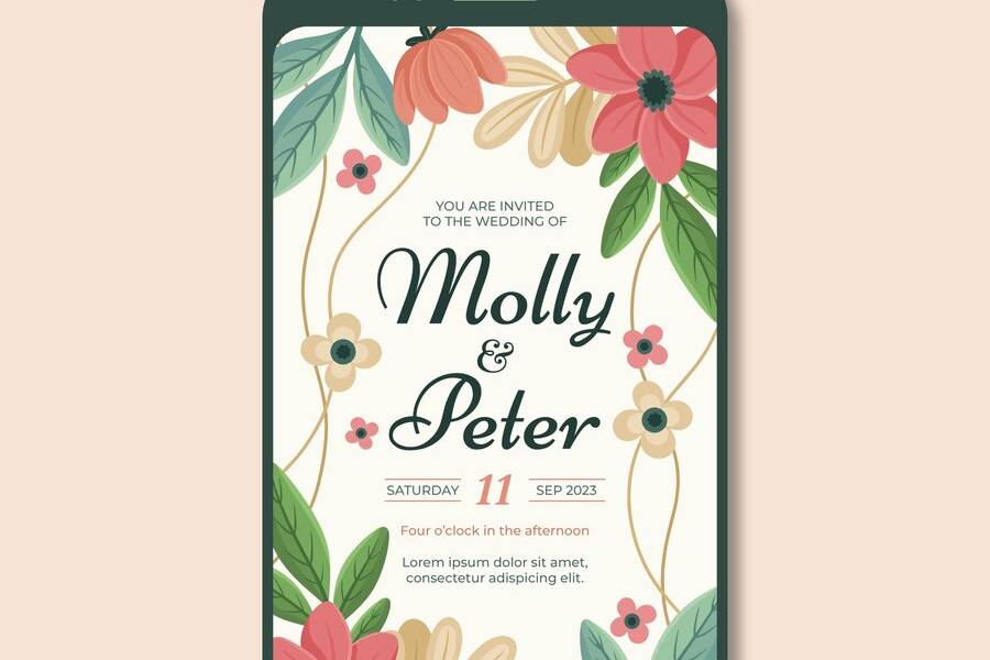 E o convite de Molly e Peter