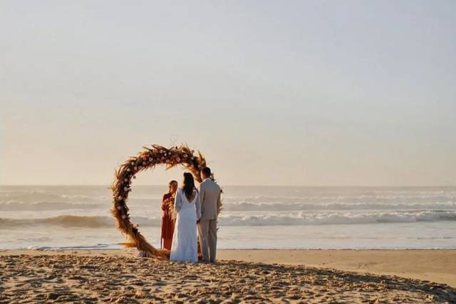 Casamento ao nascer do sol