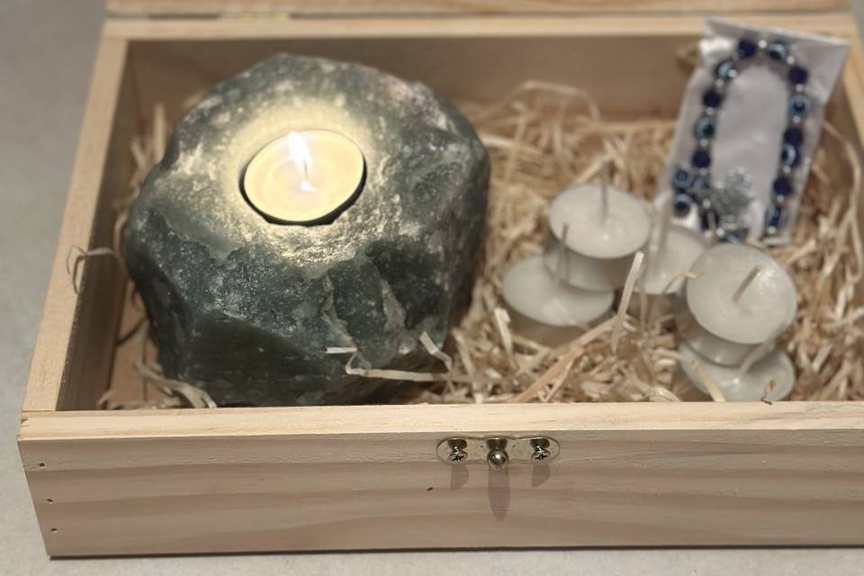 Velas no quartzo