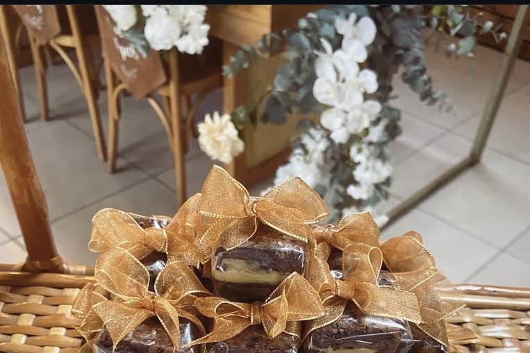 Brownie com fita especial