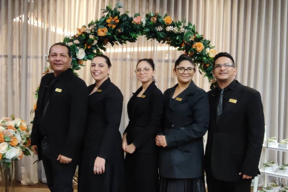 A equipe que faz cada detalhe